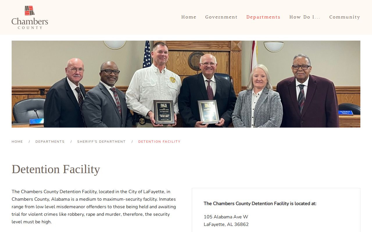 Chambers County released inmates detention facility search source